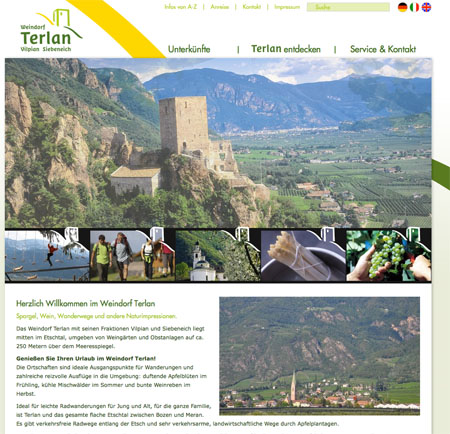 Link zum Tourismusverein Terlan www.terlan.info